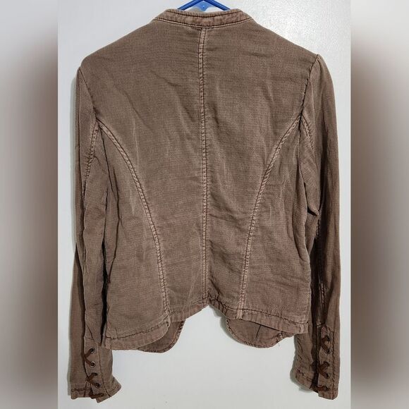 BlazerFree People Jagger Dusty Mauve Pink Jacket size M - Picture 8 of 11